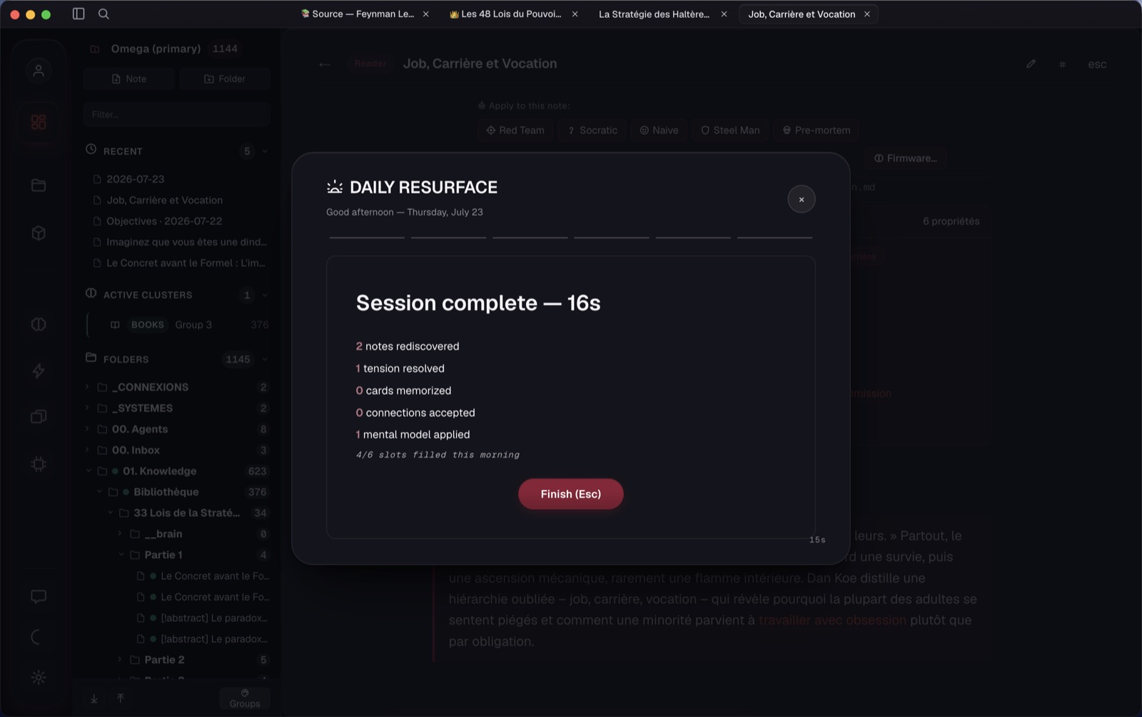 Daily Resurface — fin de session